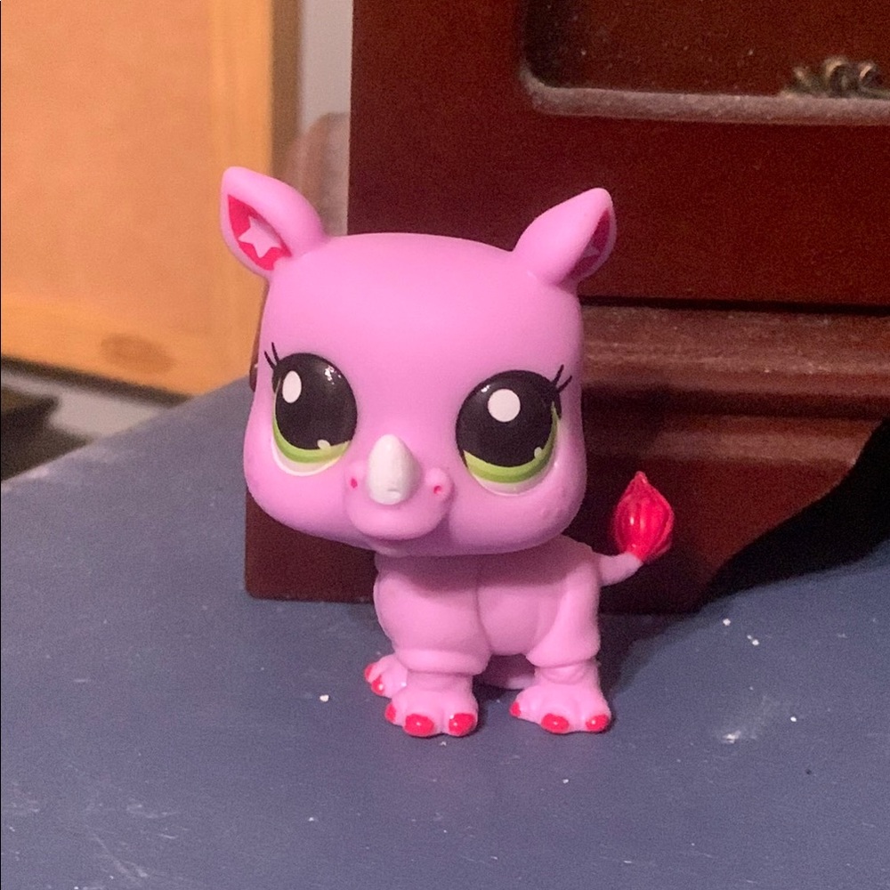 Pink Rhino Small Pet Toy LPS